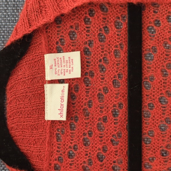 Xhilaration Pumpkin Orange Crochet Shrug Sweater  Size XL - Picture 6 of 10